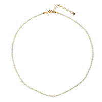 Green Diamond Silver Necklace