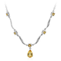 Citrine Silver Necklace