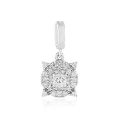 White Sapphire Silver Pendant