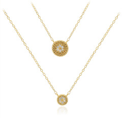 I3 (I) Diamond Silver Necklace