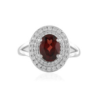 Mozambique Garnet Silver Ring