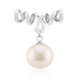 White Freshwater Pearl Silver Pendant (MONOSONO COLLECTION)