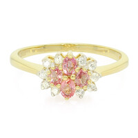 Padparadscha Sapphire Silver Ring