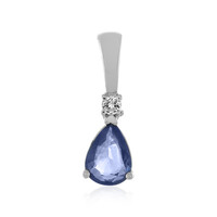 Blue Sapphire Silver Pendant