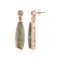 Green Maniry Labradorite Silver Earrings (KM by Juwelo)