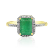 9K Zambian Emerald Gold Ring