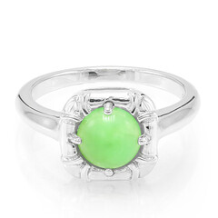 Imperial Chrysoprase Silver Ring