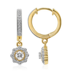 9K SI1 (G) Diamond Gold Earrings
