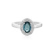 Teal Kyanite Silver Ring