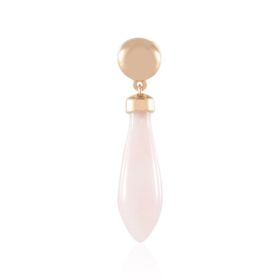 Rose Quartz Silver Pendant (MONOSONO COLLECTION)