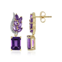 Amethyst Silver Earrings