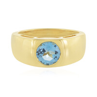 Swiss Blue Topaz Silver Ring