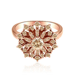 14K SI1 Argyle Rose De France Diamond Gold Ring