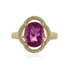 Mexican Pink Fluorite Silver Ring