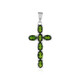 Russian Diopside Silver Pendant