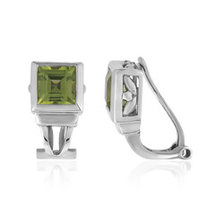 Peridot Silver ear clips
