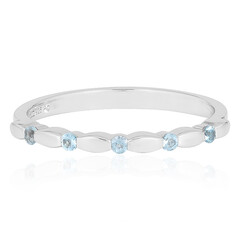 Swiss Blue Topaz Silver Ring