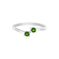Russian Diopside Silver Ring