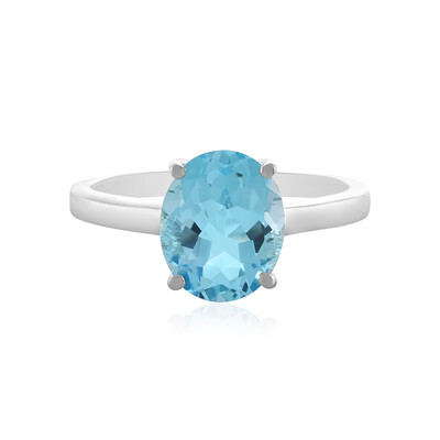 Sky Blue Topaz Silver Ring
