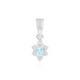 Sky Blue Topaz Silver Pendant