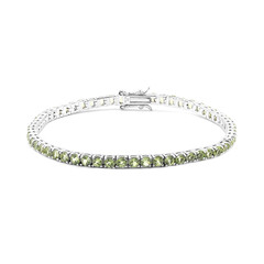 Burmese Peridot Silver Bracelet