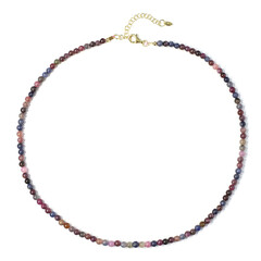 Fancy Sapphire Silver Necklace