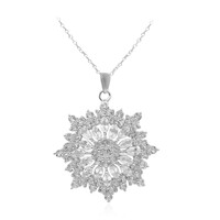 White Topaz Silver Necklace
