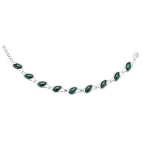 Malachite Silver Bracelet