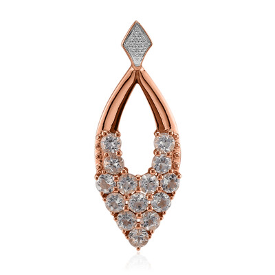 9K Mexican Pink Danburite Gold Pendant