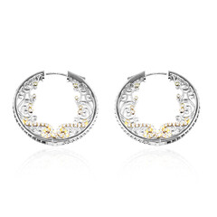 Mozambique Garnet Silver Earrings (Dallas Prince Designs)