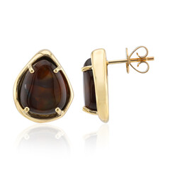 9K Fire Agate Gold Earrings
