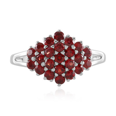 Tanzanian Ruby Silver Ring (Adela Silber)