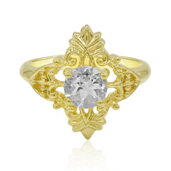 White Topaz Silver Ring