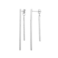 Zircon Silver Earrings