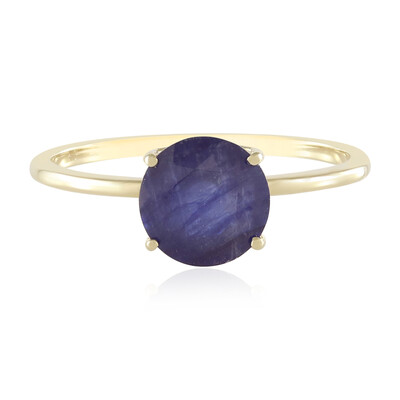9K Madagascar Blue Sapphire Gold Ring