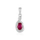 Madagascar Ruby Silver Pendant