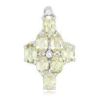 Cuprian Tourmaline Silver Pendant