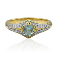 18K Grandidierite Gold Ring (AMAYANI)