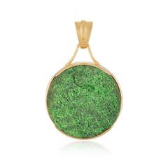 Uvarovite Silver Pendant