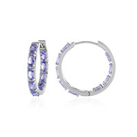 Tanzanite Silver Earrings