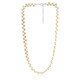 Peach Freshwater Pearl Silver Necklace (TPC)