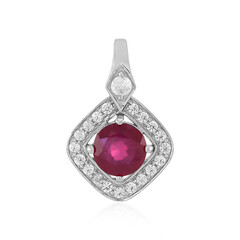 Madagascar Ruby Silver Pendant