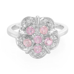 Ceylon Pink Sapphire Silver Ring