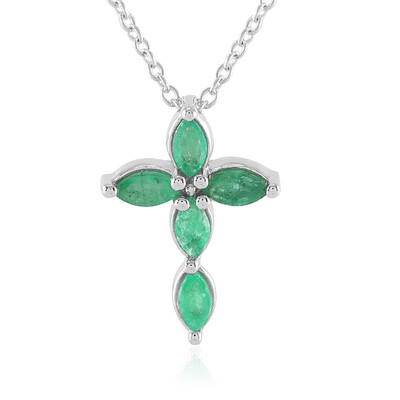 Socoto Emerald Silver Necklace