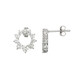 Zircon Silver Earrings (Adela Silber)