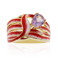 Rose de France Amethyst Silver Ring
