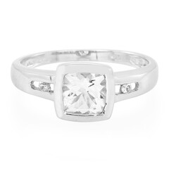 Goshenite Silver Ring