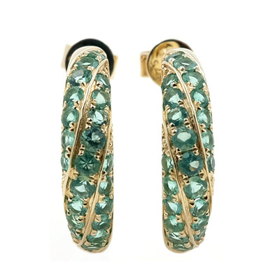 9K AAA Zambian Emerald Gold Earrings (de Melo)