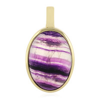 Fluorite Silver Pendant