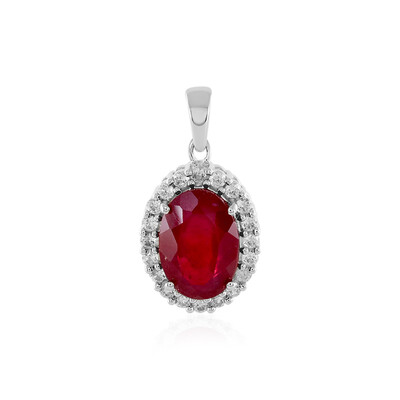 Madagascar Ruby Silver Pendant